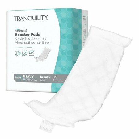 TRANQUILITY ESSENTIAL Select Added Absorbency Incontinence Booster Pad, 41/4 x 12in, 8PK 2760